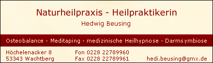 Naturheilpraxis Hedwig Beusing Wachtberg