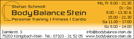 Body Balance Stein Fitness Stefan Schmidt