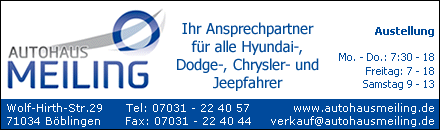 Jeep Service / Chrysler Service Meiling Böblingen