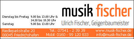 Musikinstrumente Fischer Friedrichshafen