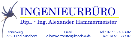 Ingenieurbüro Alexander Hammermeister Kehl-Sundheim 