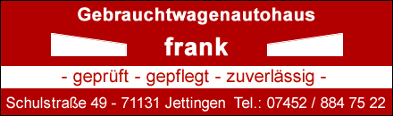 Gebrauchtwagenautohaus Frank Jettingen