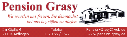 Pension Grasy Aidlingen