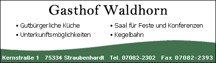 Gasthof Waldhorn Straubenhardt