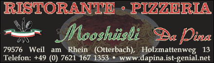 Ristorante Pizzeria Mooshüsli da Pino Weil am Rhein Otterbach