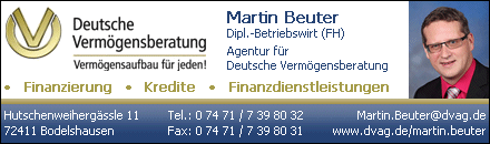 Deutsche Vermögensberatung Martin Beuter Bodelshausen / Haigerloch