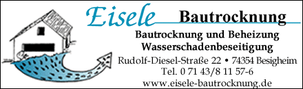 Eisele Bautrocknung Besigheim