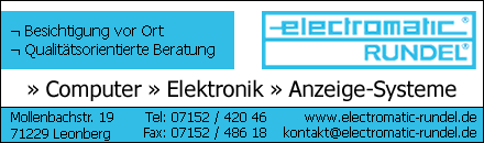 Electromatic Rundel GmbH Leonberg