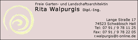 Freie Garten- und Landschaftsarchitektin Walpurgis