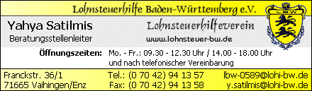 Lohnsteuerhilfe Baden-Württemberg