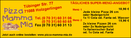 Pizza Mamma Mia Holzgerlingen