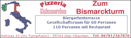 Ristorante Pizzeria - Zum Bismarckturm