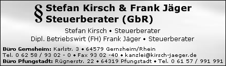 Kirsch & Jäger Steuerberater - Gernsheim